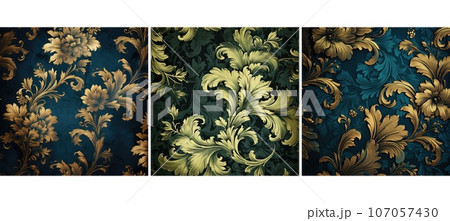 wallpaper damask background texture ai generated 107057430