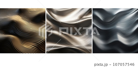 abstract wavy metal background texture ai generated 107057546