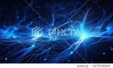 blueprint digital brainwaves mesmerizing ai generated 107058069