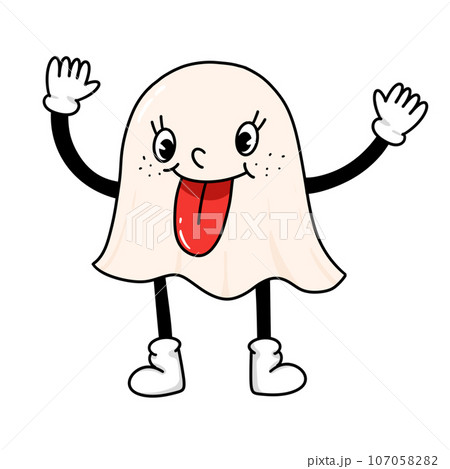 cartoon character ghost cartoon character ghost 107058282