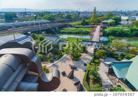 清洲城、天主閣からの眺め〈愛知県清須市〉 107059387