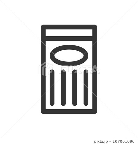 線画文房具の単品アイコン シャー芯 線画文房具の単品アイコン シャー芯 107061096