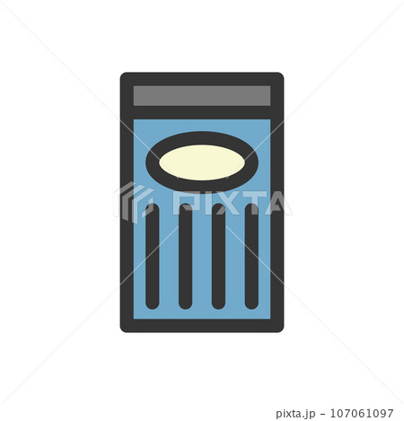 カラー文房具の単品アイコン シャー芯 カラー文房具の単品アイコン シャー芯 107061097