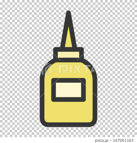 彩色文具單品圖示背膠 107061163