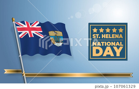ST. Helena National Day, celebration template banner 107061329
