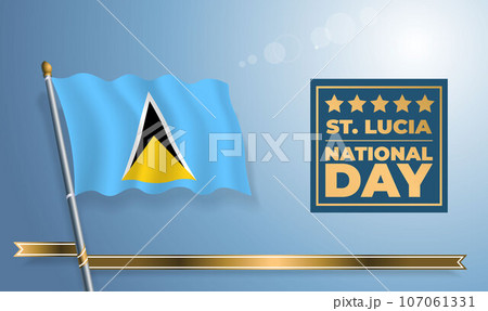ST. Lucia National Day, celebration template banner ST. Lucia National Day, celebration template banner 107061331
