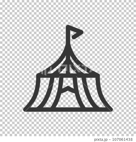 線條畫遊樂園單項圖示馬戲團 107061438