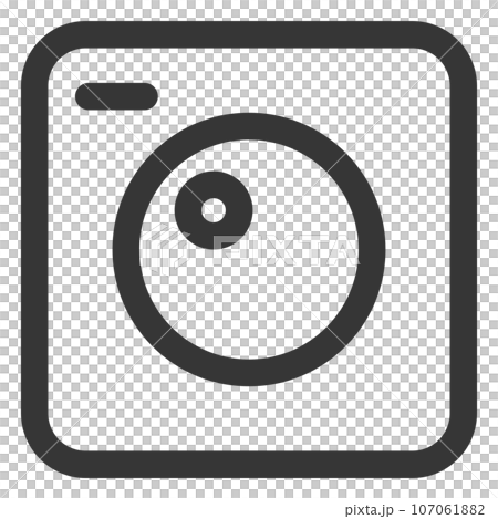 Line drawing simple business single item icon camera Line drawing simple business single item icon camera 107061882