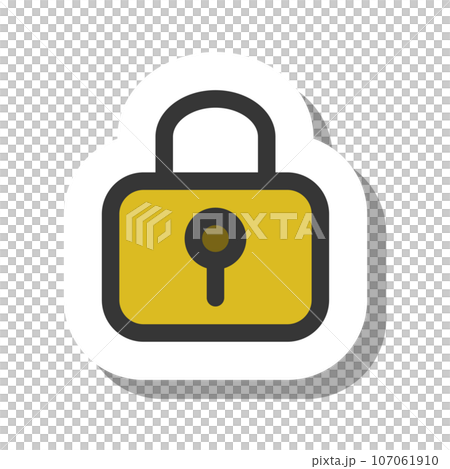 貼紙風格簡約商務單品圖示鎖 107061910