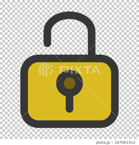 Color simple business single item icon unlocked 107061912