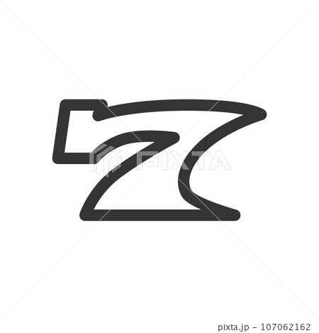 線画シンプル娯楽関連の単品アイコン　セブン 107062162