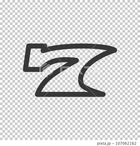 線画シンプル娯楽関連の単品アイコン　セブン 107062162