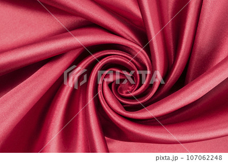 The Smooth elegant red silk or satin satin fabric texture background The Smooth elegant red silk or satin satin fabric texture background 107062248
