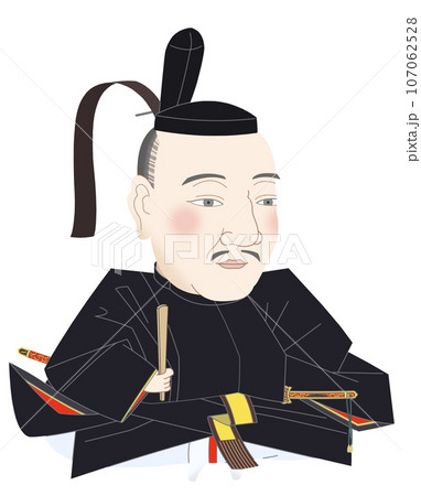織田信雄　肖像画デフォルメ 107062528