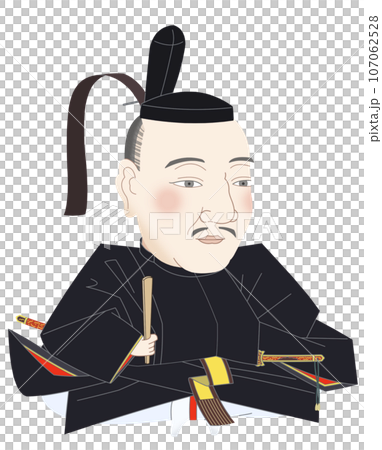 織田信雄　肖像画デフォルメ 107062528