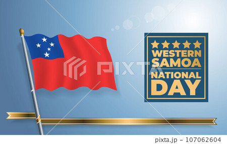 Western Samoa National Day, celebration template banner Western Samoa National Day, celebration template banner 107062604