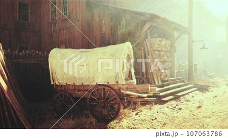 An old American western style town An old American western style town 107063786