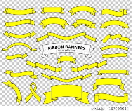 Ribbon icon set Ribbon icon set 107065014