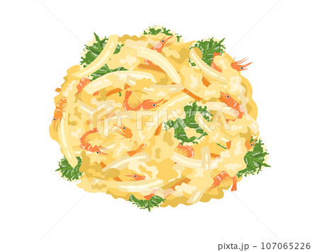 海老と野菜のかき揚げのイラスト 海老と野菜のかき揚げのイラスト 107065226