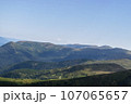 Mountain landscape with forest in the Carpathian mountains of Ukraine. 107065657