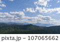 Mountain landscape with forest in the Carpathian mountains of Ukraine. 107065662