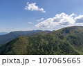 Mountain landscape with forest in the Carpathian mountains of Ukraine. 107065665