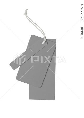 Various shape of blank gray paper label or cloth tags isolated on white background Various shape of blank gray paper label or cloth tags isolated on white background 107065979