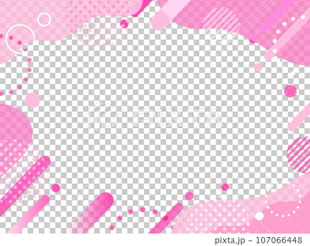 粉紅色春天流行波框架背景 粉紅色春天流行波框架背景 107066448