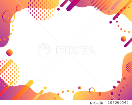 秋のキャンペーンやSALEなどの　ポップ なフレーム	 107066543