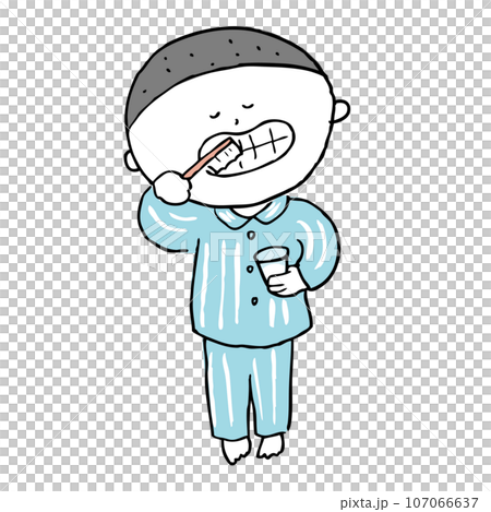 Child brushing teeth alone 2 Child brushing teeth alone 2 107066637