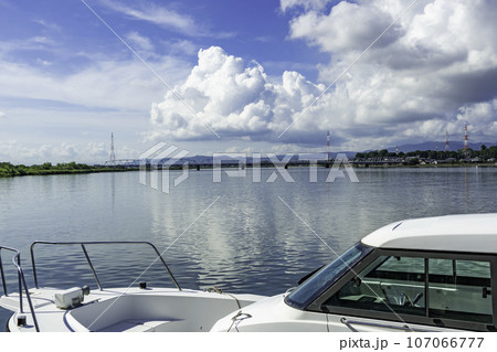 三国湊　九頭竜川　新保橋　福井県坂井市 107066777