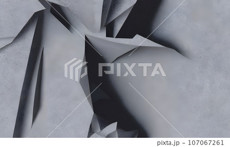 Abstract background from old crumpled torn pieces of newsprint. 107067261