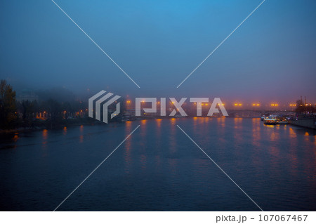 landscape with Vltava river landscape with Vltava river 107067467