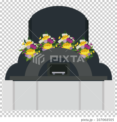 永久追悼會墳墓插畫素材矢量 永久追悼會墳墓插畫素材矢量 107068505