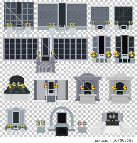 永久紀念墳墓向量插畫素材集 永久紀念墳墓向量插畫素材集 107068589