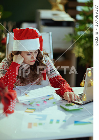 stressed stylish small business owner woman working stressed stylish small business owner woman working 107069187