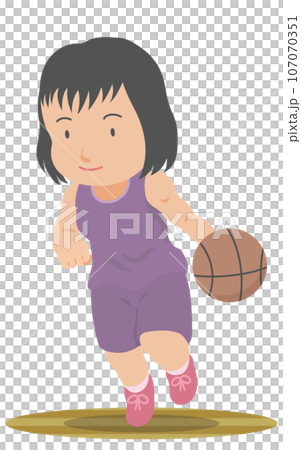 女子籃球運球 女子籃球運球 107070351