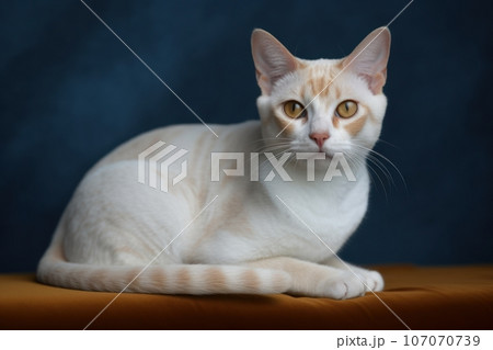 Portrait of a cute cat looking away. Bambino cat 107070739