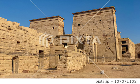 Temple of Isis at Philae Island in Aswan, Egypt 107071105
