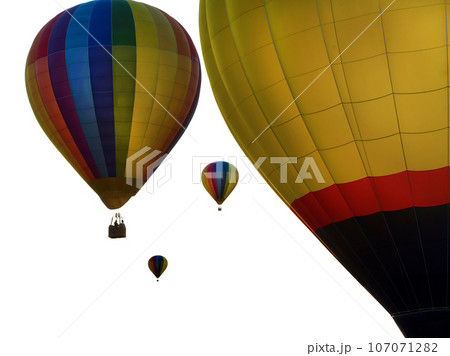 colored hot air balloons colored hot air balloons 107071282