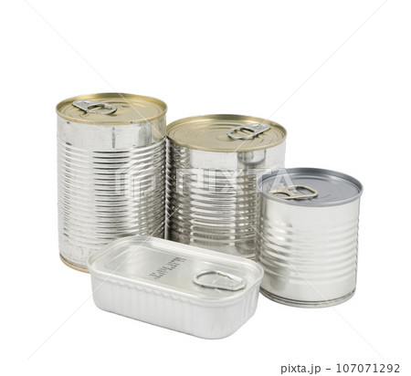 some cans for food storage 107071292