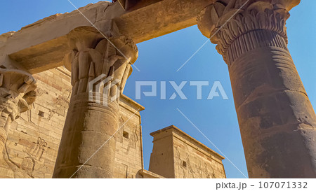 Temple of Isis at Philae Island in Aswan, Egypt Temple of Isis at Philae Island in Aswan, Egypt 107071332