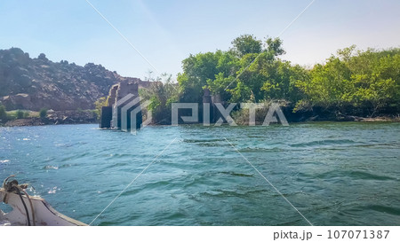 Temple of Isis at Philae Island in Aswan, Egypt 107071387
