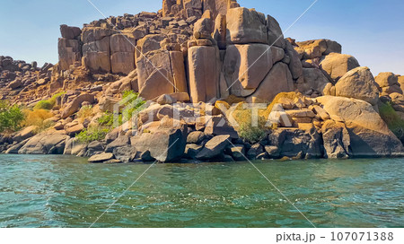 Temple of Isis at Philae Island in Aswan, Egypt 107071388