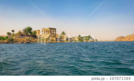 Temple of Isis at Philae Island in Aswan, Egypt 107071389