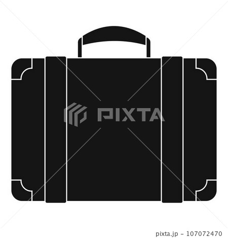 Luggage bag icon. Simple illustration of luggage bag vector icon for web design isolated on white background 107072470