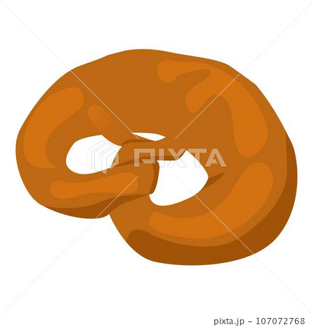 Pretzel bakery icon. Isometric of pretzel bakery vector icon for web design isolated on white background 107072768