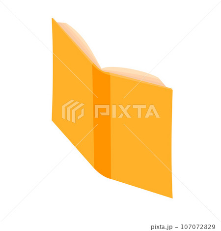 Open orange school book icon. Isometric of open orange school book vector icon for web design isolated on white background Open orange school book icon. Isometric of open orange school book vector icon for web design isolated on white background 107072829