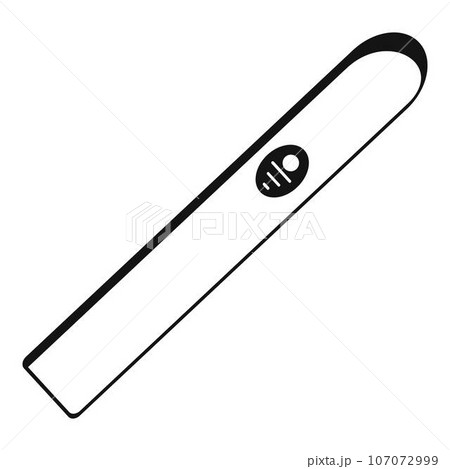 Burning cigar icon. Simple illustration of burning cigar vector icon for web design isolated on white background Burning cigar icon. Simple illustration of burning cigar vector icon for web design isolated on white background 107072999