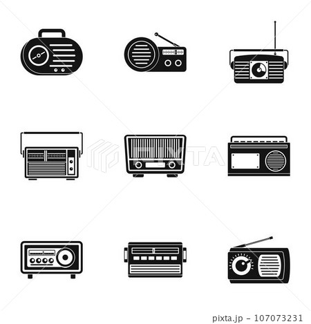 Secular icons set. Simple set of 9 secular vector icons for web isolated on white background 107073231